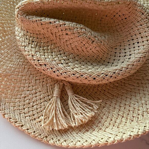 Anthropologie Classic Beach Vacation Classic Straw' Bucket Hat One Size Women - Picture 2 of 5